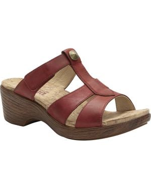 Alegria By Pg Lite Shantal Platform Slide Sandal - Brown