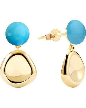 Gabi Rielle Drop Earrings - Metallic