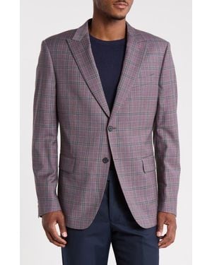 John Varvatos Plaid Sport Coat - Purple