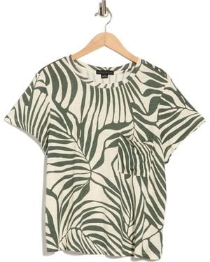 Sanctuary Cotton Blend Pocket T-Shirt - Multicolor