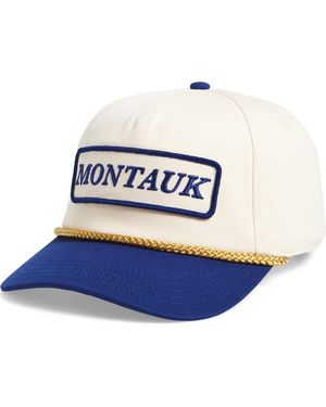 American Needle Montauk Roscoe Twill Adjustable Snapback Hat - Blue
