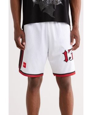 Ed Hardy Devil Head Shorts - White
