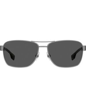BOSS 1240/S 60Mm Rectangular Sunglasses - Gray