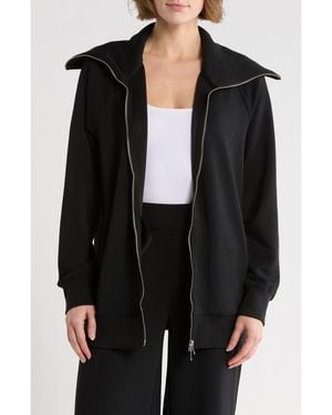NYDJ Dual Zip Sweatshirt - Black