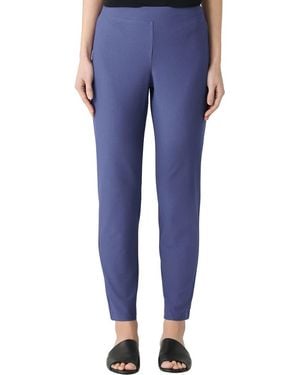 Eileen Fisher Slim Ankle Pants - Blue