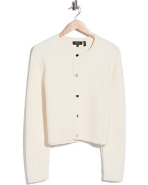 Theory Textured Cardigan Sweater - Natural