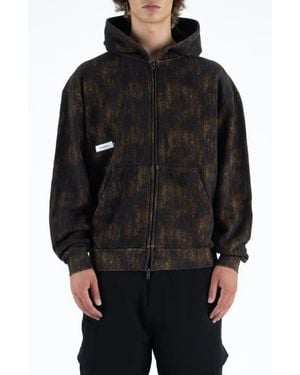 STUDENTS Bushill Cotton Fleece Zip Hoodie - Black