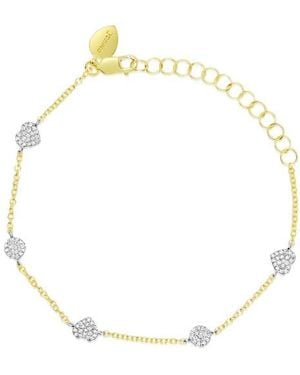 Meira T Pavé Diamond Charm Bracelet - White