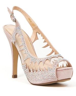 Lady Couture Dream Peep Toe Slingback Pump - Pink