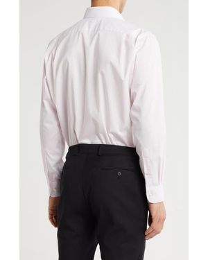 Nordstrom Rack Traditional Fit Bradford Plaid Non-Iron Button-Up Shirt - Pink