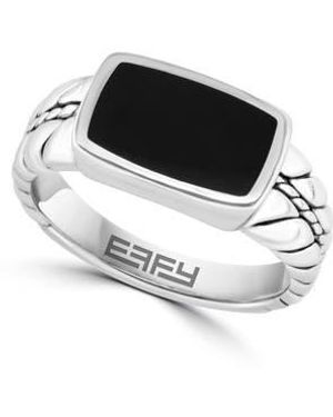 Effy Sterling Onyx Signet Ring - Black