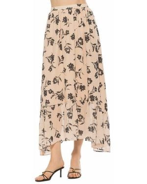 Alexia Admor Ella Floral Maxi Skirt - Natural