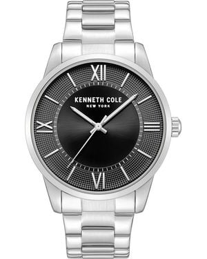 Kenneth Cole Three Hand Quartz Bracelet Watch, 44Mm - Metallic