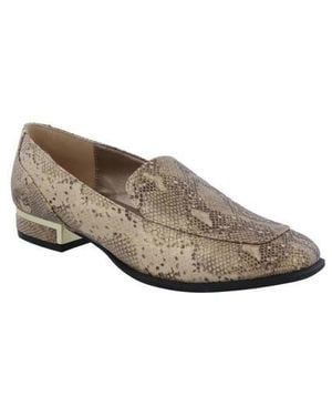 Bellini Haze Snakeskin Embossed Loafer - Brown
