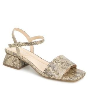Kenneth Cole Buena Block Heel Sandal - Natural
