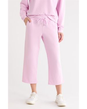 DKNY Drawstring Waist Crop Pants - Pink