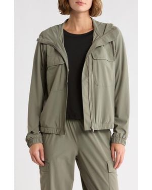 90 Degrees Warp Full Zip Hoodie - Green