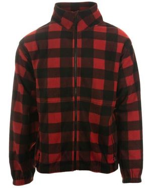 Burnside Polar Fleece Full Zip Jacket - Red