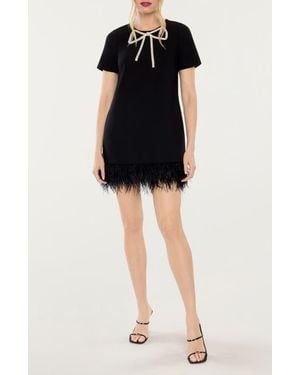 Likely Marullo Crystal Bow Shift Dress - Black