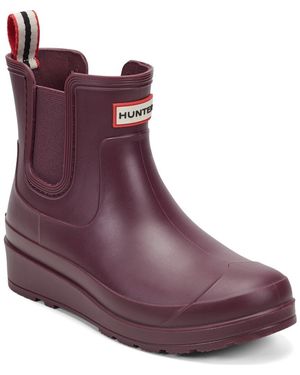 HUNTER Tabitha Chelsea Waterproof Rain Boot - Purple