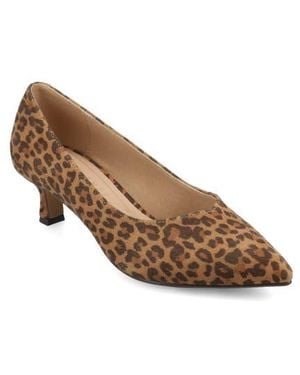 Journee Collection Pammie Pump - Brown