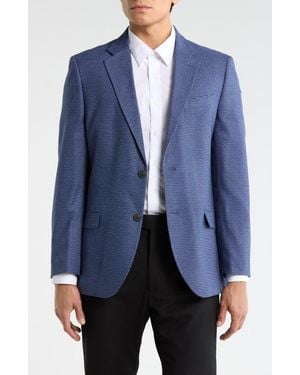 Nautica Check Stretch Blazer - Blue