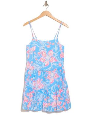 Lilly Pulitzer Alessia Floral Cotton Sundress - Blue