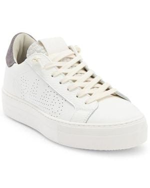 P448 Thea Platform Sneaker - White