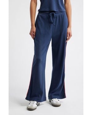 Damson Madder Bailey Kick Flare Sweatpants - Blue