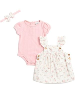 Nicole Miller Three-Piece Sweater Dress Set - Pink