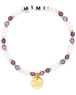Little Words Project 'Mimi' Beaded Stretch Bracelet - Metallic