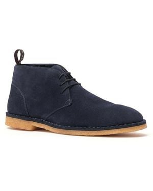 Anthony Veer Ocean Blue Suede Chukka Boots