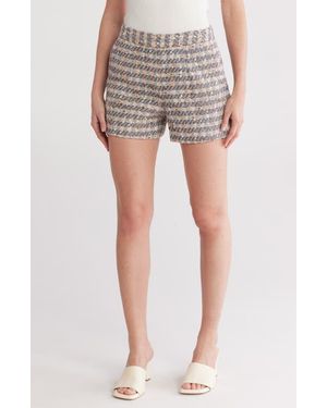 L'Agence Ashton Tweed Shorts - Gray