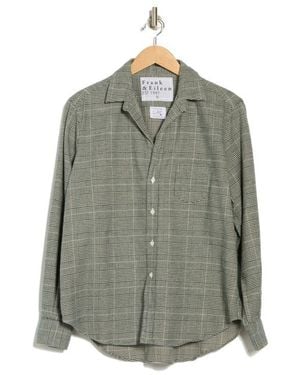 Frank & Eileen Eileen Plaid Relaxed Button-Up Shirt - Green