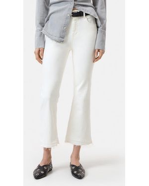 Closed Hi-Sun Crop Flare Leg Jeans - White