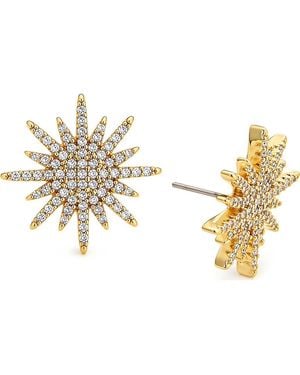 Juvell Starburst Stud Earrings - Metallic