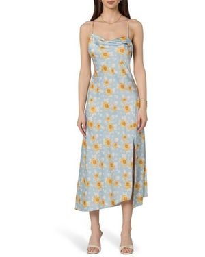 Astr Cowl Neck Slipdress - Multicolor