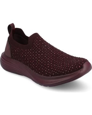 Journee Collection Linnea Knit Sneaker - Red