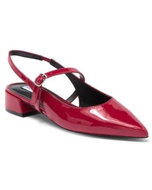 Steve Madden Yourk Pointed Toe Slingback Pump - Red