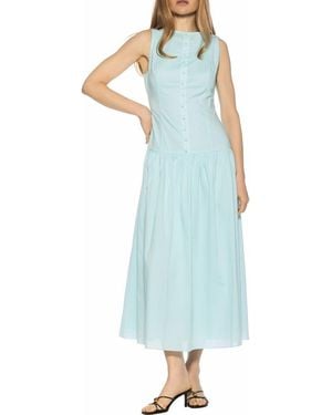 Alexia Admor Solenne Mixed Media Dress - Blue