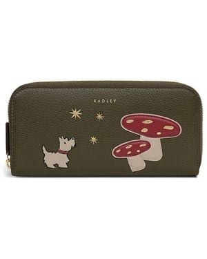 Radley Mushroom Mate Large Zip Around Wallet - Green