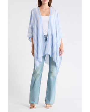Nordstrom Rack Gauze Ruana - Blue