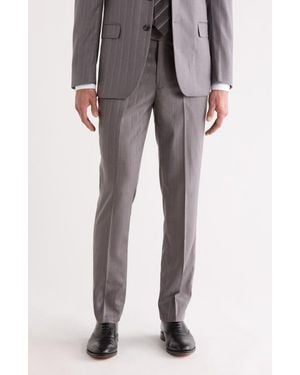Tahari Slim Fit Dress Pants - Gray