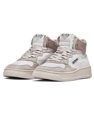 Autry Medalist Mid High Top Sneaker - Gray
