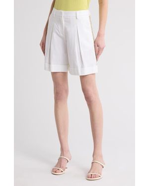 Twp Embellished High Waist Shorts - White