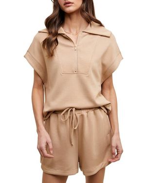 Wishlist Scuba Knit Muscle Top - Brown