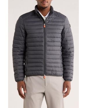 Save The Duck Alessandro Water Resistant Puffer Jacket - Gray