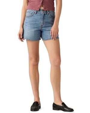 Levi's Cinch Mid Thigh Denim Shorts - Blue