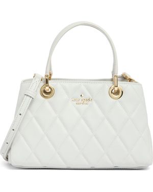 Kate Spade Carey Small Quilted Sullivan Satchel Bag - White