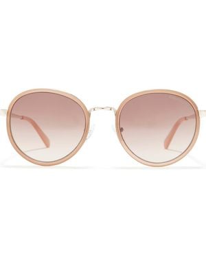 Kenneth Cole 53Mm Round Sunglasses - Pink
